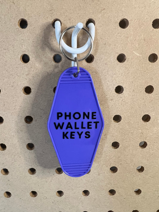 Phone, Wallet, Keys Keychain